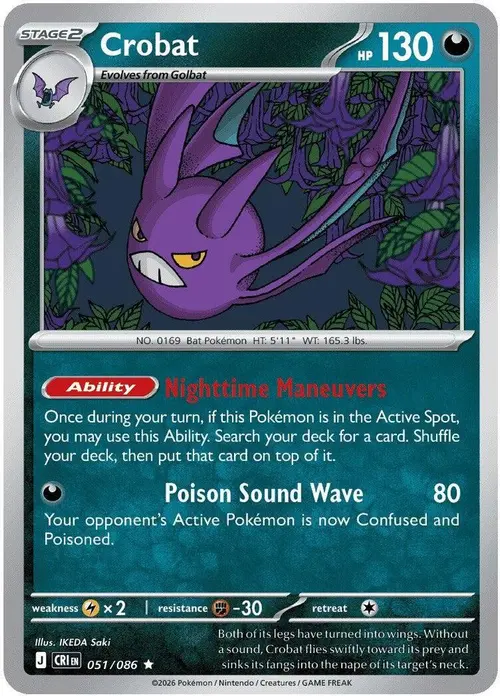 Crobat - 051/086 card art