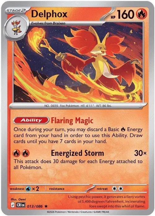 Delphox card art