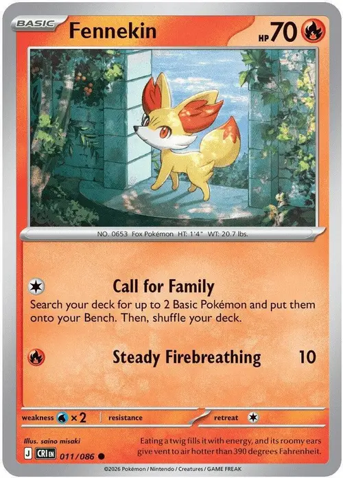 Fennekin card art