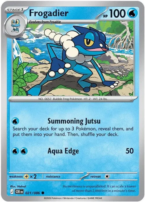 Frogadier - 021/086 card art