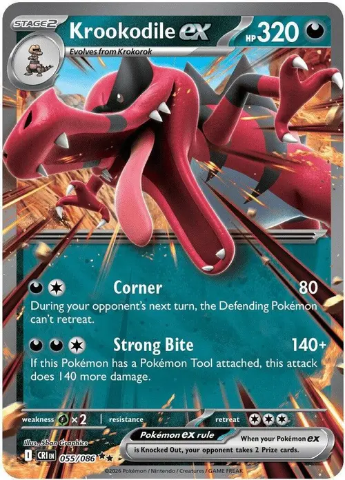 Krookodile ex card art