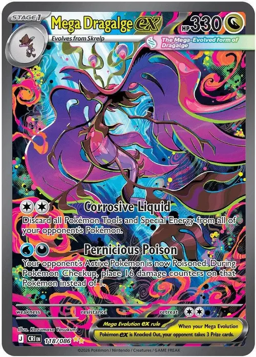 Mega Dragalge ex - 118/086 card art
