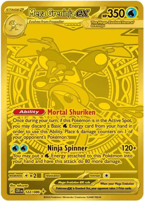 Mega Greninja ex - 122/086 card art