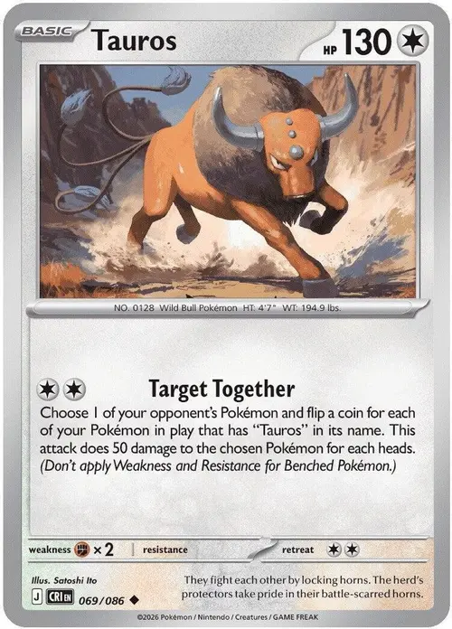 Tauros - 069/086 card art