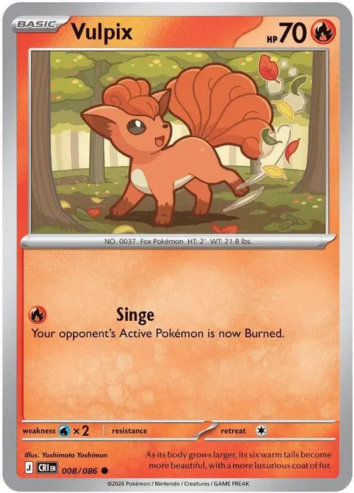 Vulpix card art