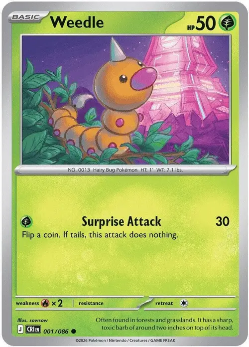 Weedle card art