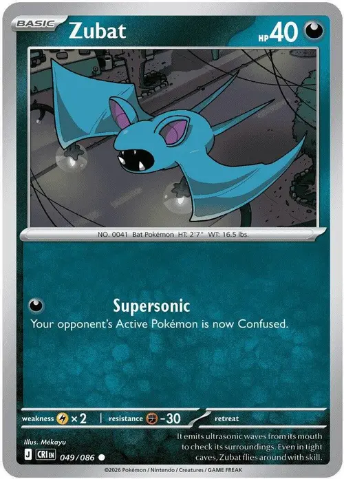 Zubat card art