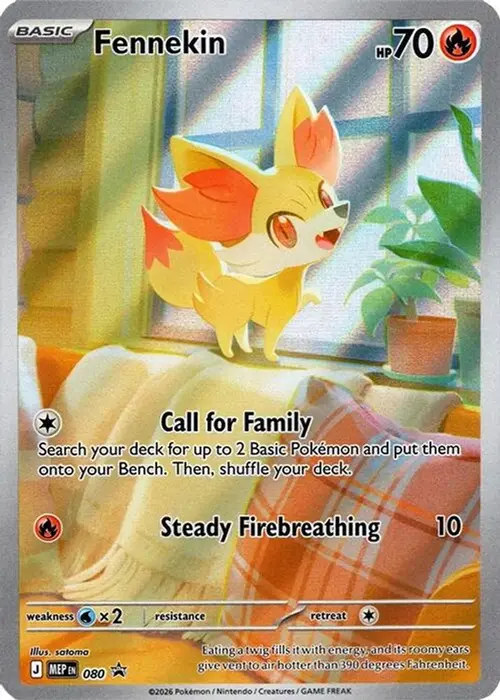 Fennekin - 080 card art
