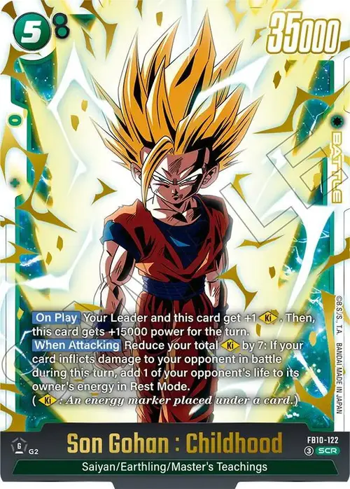 Son Gohan : Childhood - FB10-122 card art
