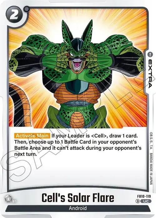 Cell's Solar Flare card art