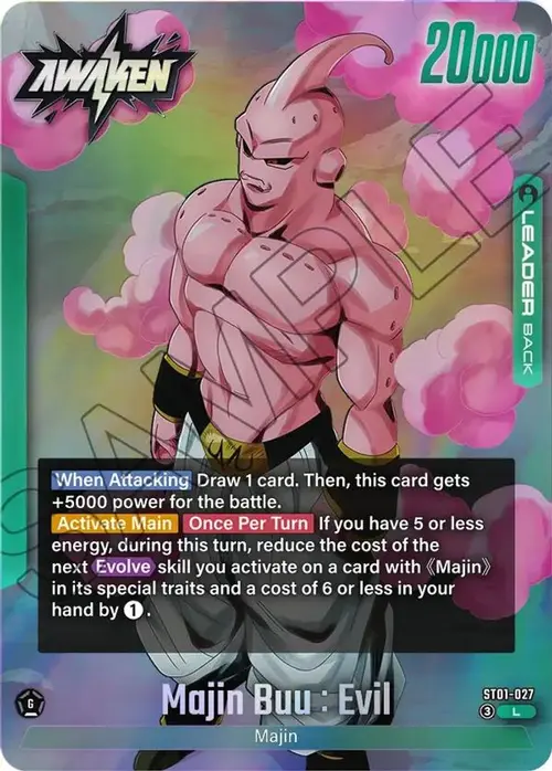 Majin Buu/Majin Buu : Pure Evil // Majin Buu : Evil card art