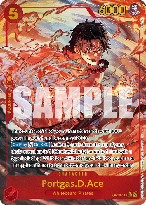 Portgas.D.Ace (118) (Alternate Art) card art