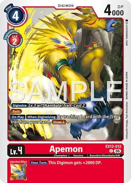 Apemon card art