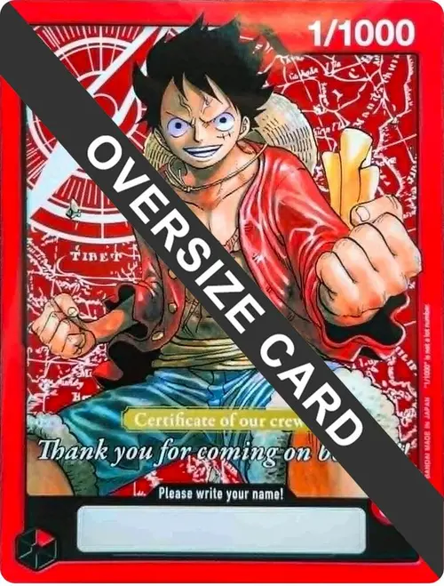 Monkey.D.Luffy (Certificate of our crew) (Oversized) card art