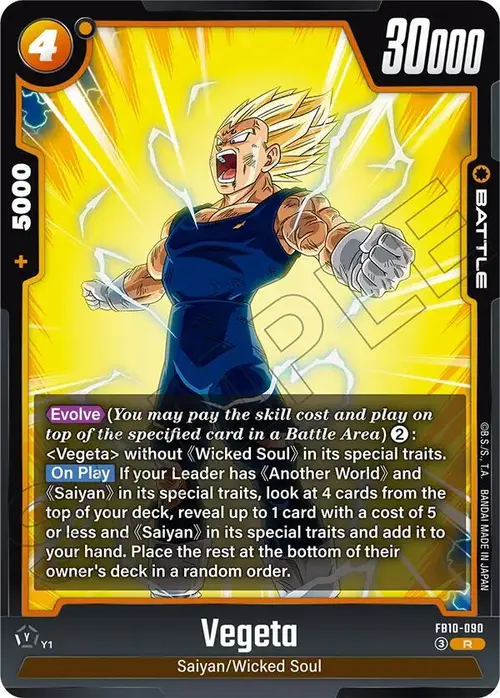 Vegeta - FB10-090 card art