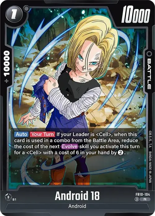Android 18 - FB10-104 card art