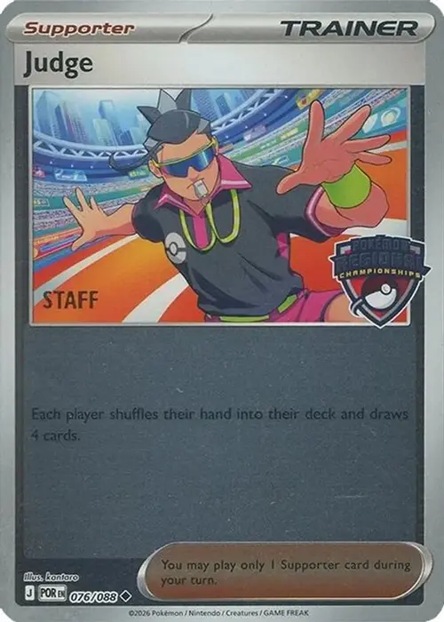 Judge - 076/088 (Regional Championships) [Staff] card art