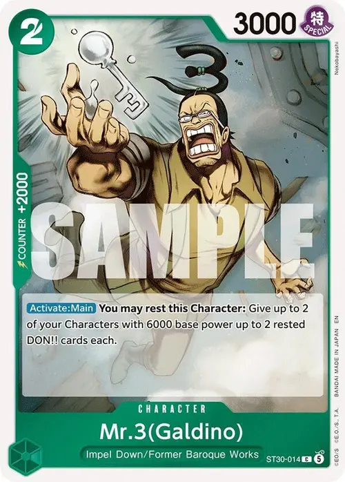Mr.3(Galdino) card art