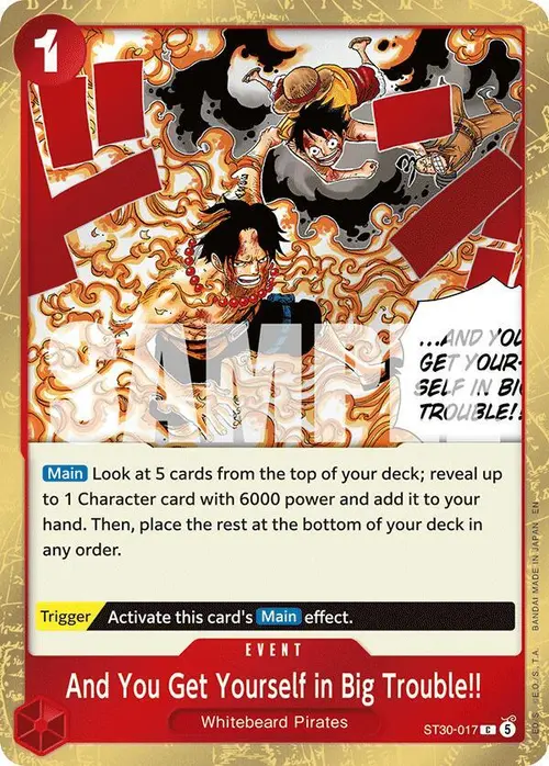 And You Get Yourself in Big Trouble!! card art