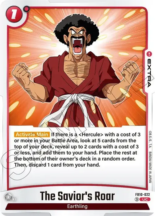 The Savior's Roar card art