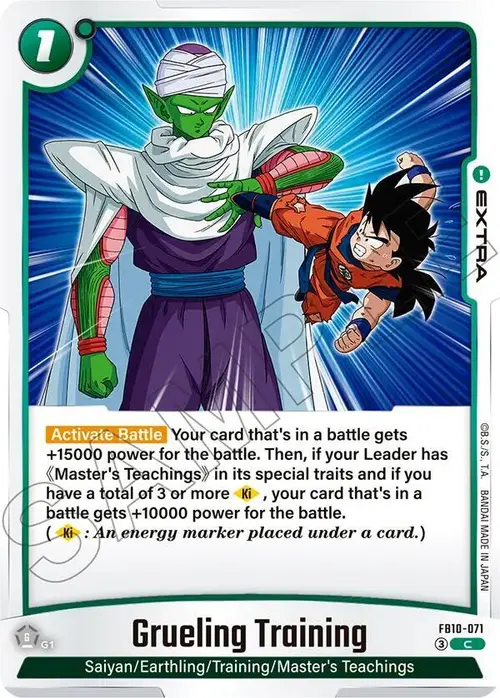 Grueling Training card art