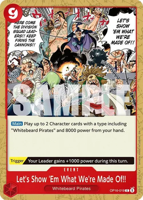 Let's Show 'Em What We're Made Of!! card art