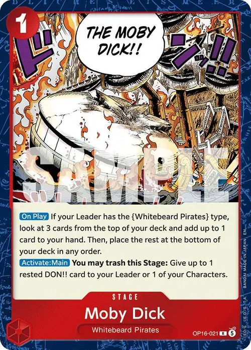 Moby Dick card art