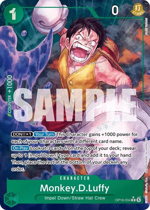 Monkey.D.Luffy (034) (Alternate Art) card art