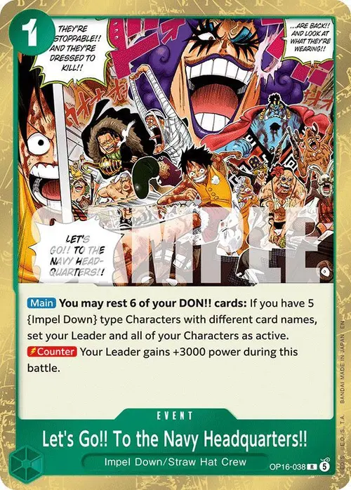 Let's Go!! To the Navy Headquarters.. card art