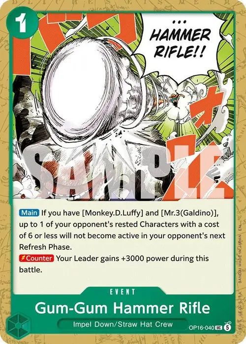 Gum-Gum Hammer Rifle card art