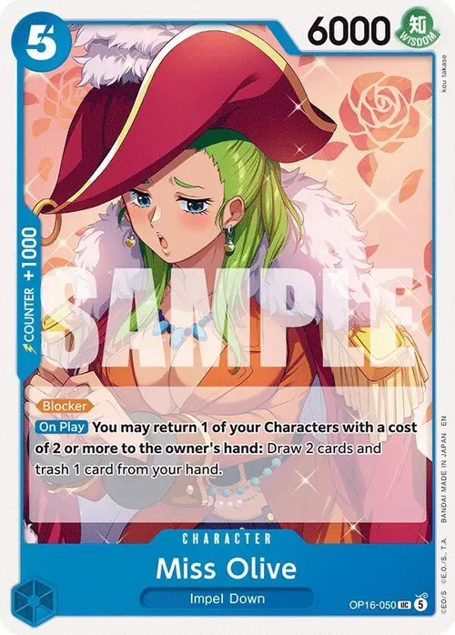 Miss Olive card art