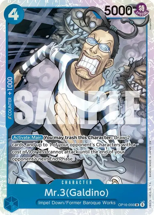 Mr.3(Galdino) (056) card art