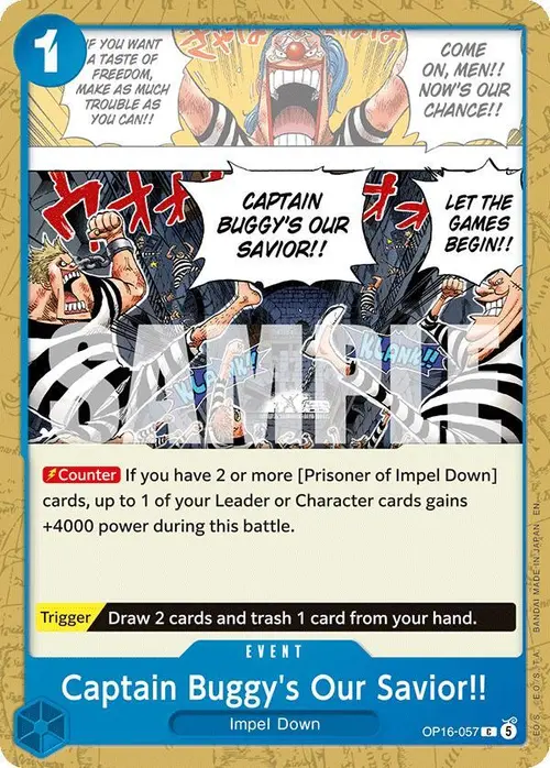 Captain Buggy's Our Savior!! card art