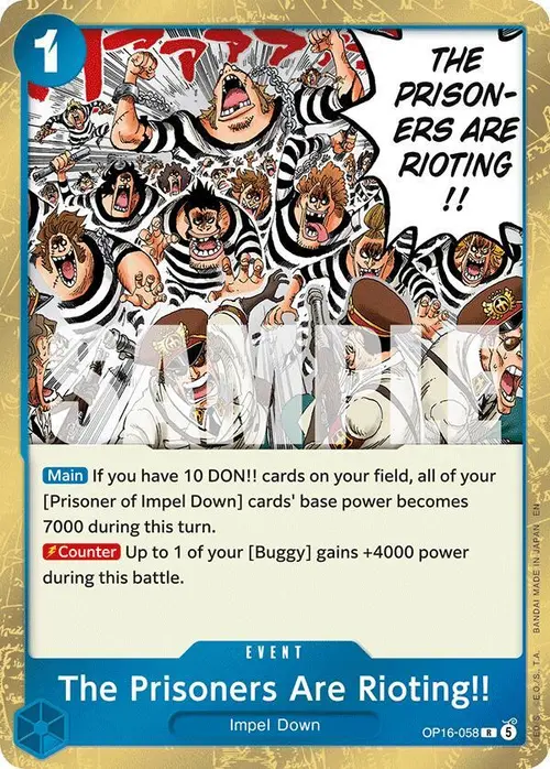 The Prisoners Are Rioting!! card art