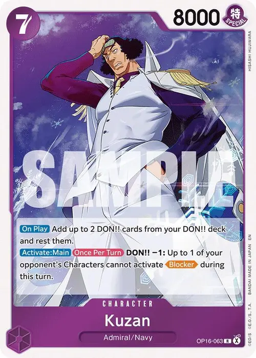 Kuzan card art