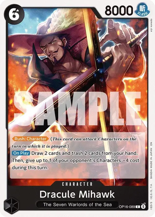 Dracule Mihawk card art