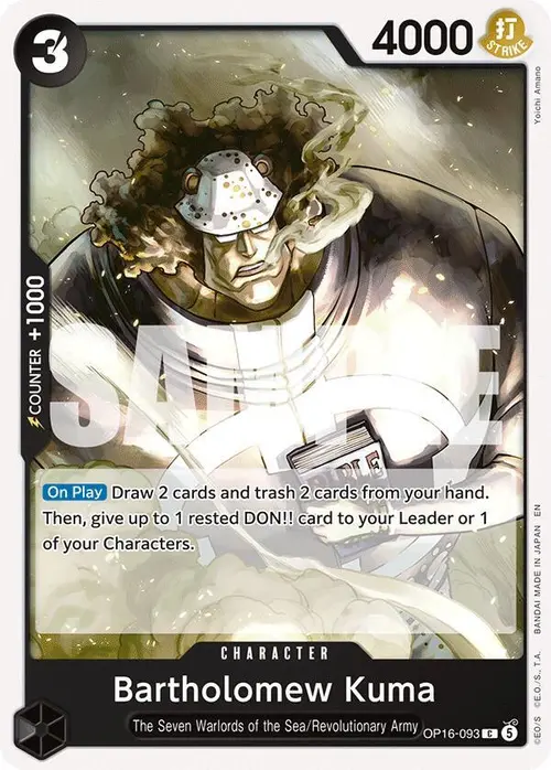 Bartholomew Kuma (093) card art