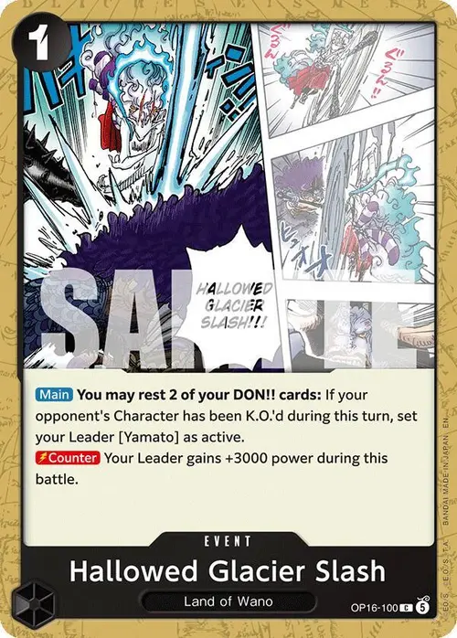 Hallowed Glacier Slash card art