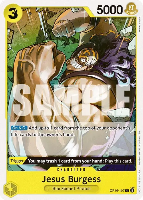 Jesus Burgess card art