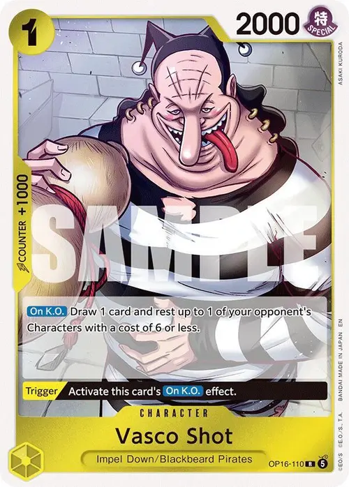 Vasco Shot card art