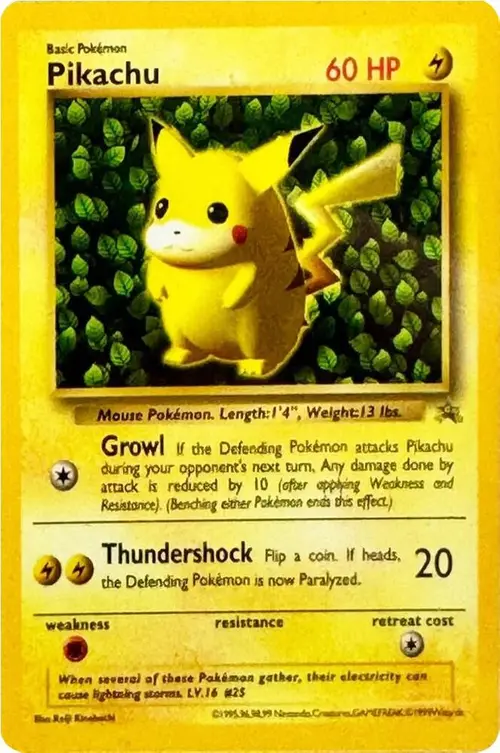 Pikachu (Corocoro Grey Star) card art