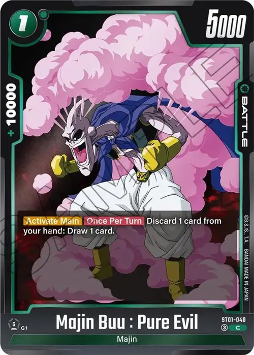 Majin Buu : Pure Evil - ST01-040 card art