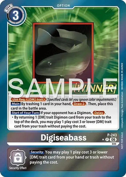 Digiseabass (Official Store Tournament 2026 Vol. 3 Winner) card art