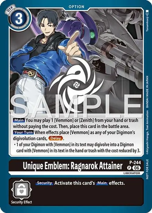Unique Emblem: Ragnarok Attainer (Official Store Tournament 2026 Vol. 3 Participant) card art