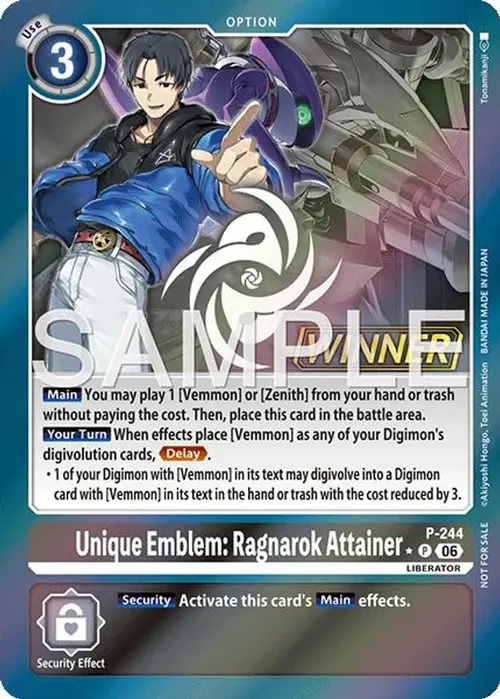 Unique Emblem: Ragnarok Attainer (Official Store Tournament 2026 Vol. 3 Winner) card art