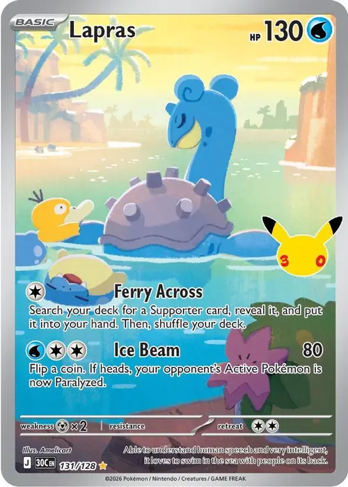 Lapras card art