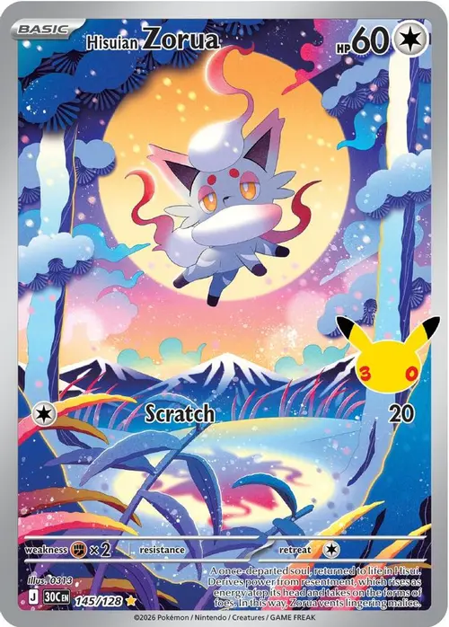 Hisuian Zorua card art