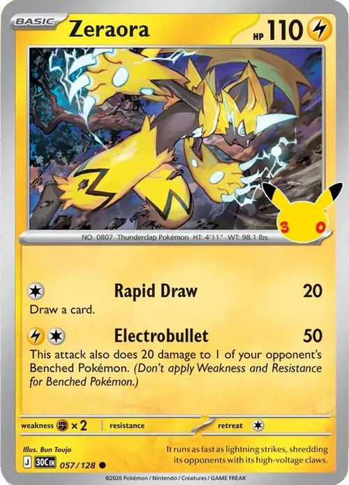 Zeraora card art