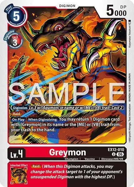 Greymon card art