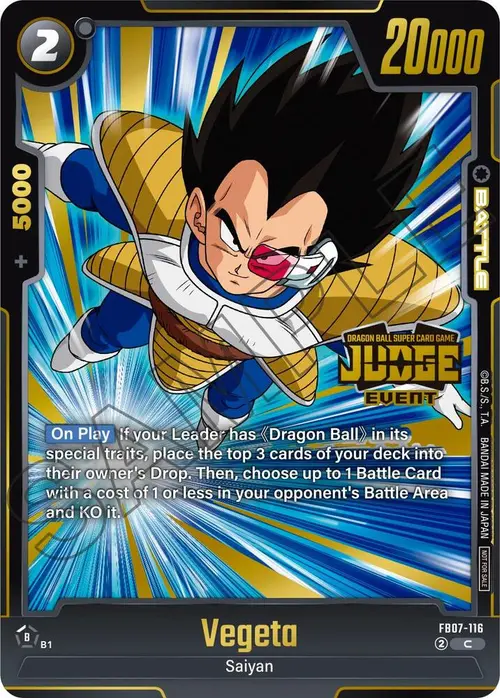 Vegeta (Judge Pack (Event Judge) 05) card art